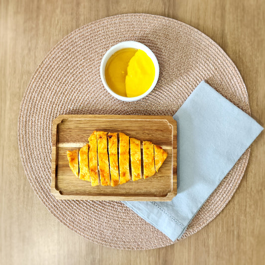 Tiras de Frango Grelhado com Mostarda e Mel